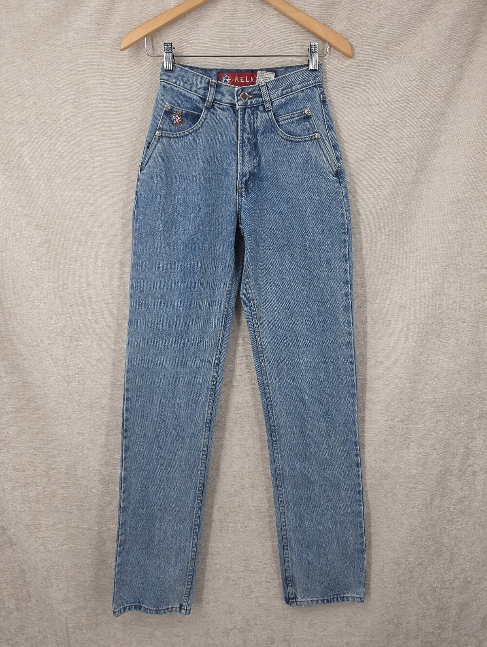Posted Vintage High-Rise Straight Leg Western Jeans Inseam 35.5" Tall Length